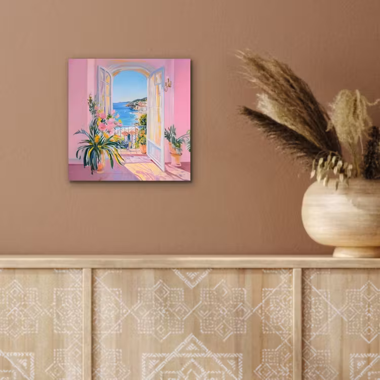 Alu-Dibond-Bild - Rosa - Außen - Farbe — 5