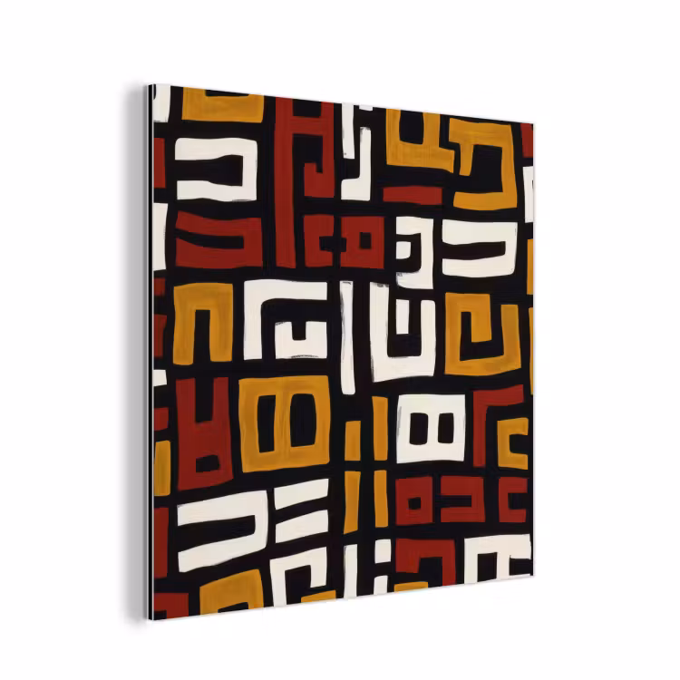 Alu-Dibond-Bild - Abstrakt - Muster - Rot — 1