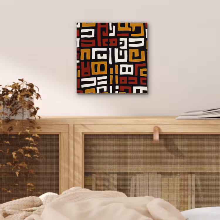 Alu-Dibond-Bild - Abstrakt - Muster - Rot — 4