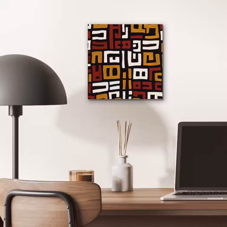 Alu-Dibond-Bild - Abstrakt - Muster - Rot — 6