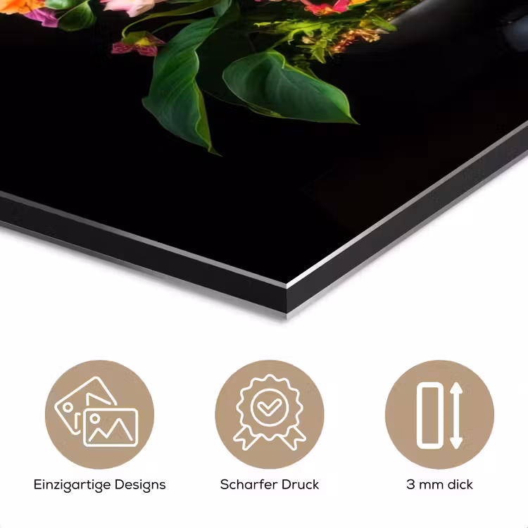 Alu-Dibond-Bild - Blumen - Vase - Bunt — 7