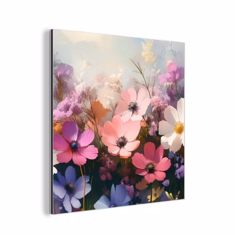 Alu-Dibond-Bild - Blumen - Bunt - Blühend — 1