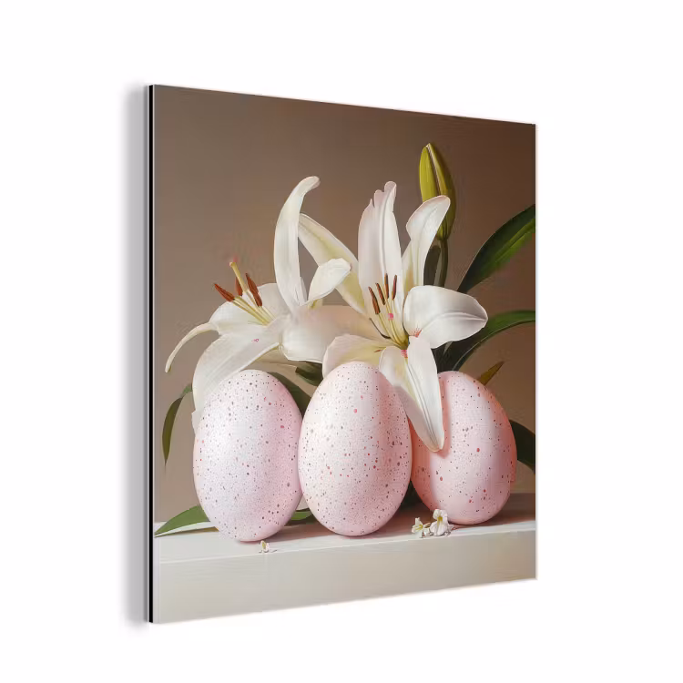 Aluminium Bilder - Lilien - Eier - Ostern — 1