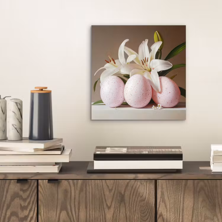 Aluminium Bilder - Lilien - Eier - Ostern — 2
