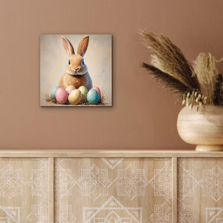 Aluminium Bilder - Osterhase - Pastell - Eier — 5