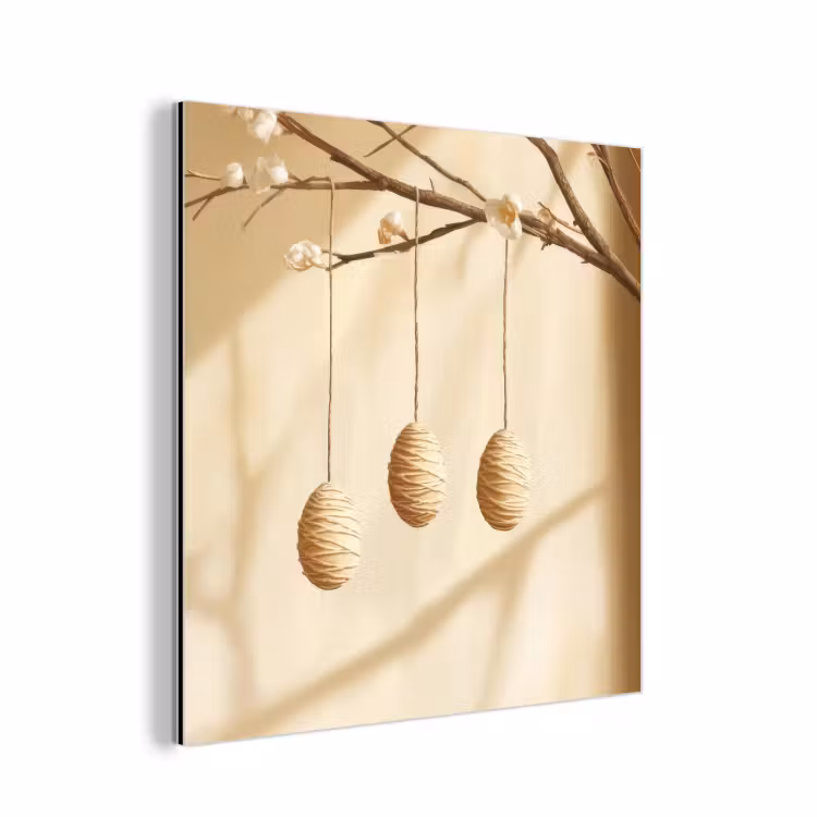 Aluminium Bilder - Beige - Osterkuchen - Eier — 1
