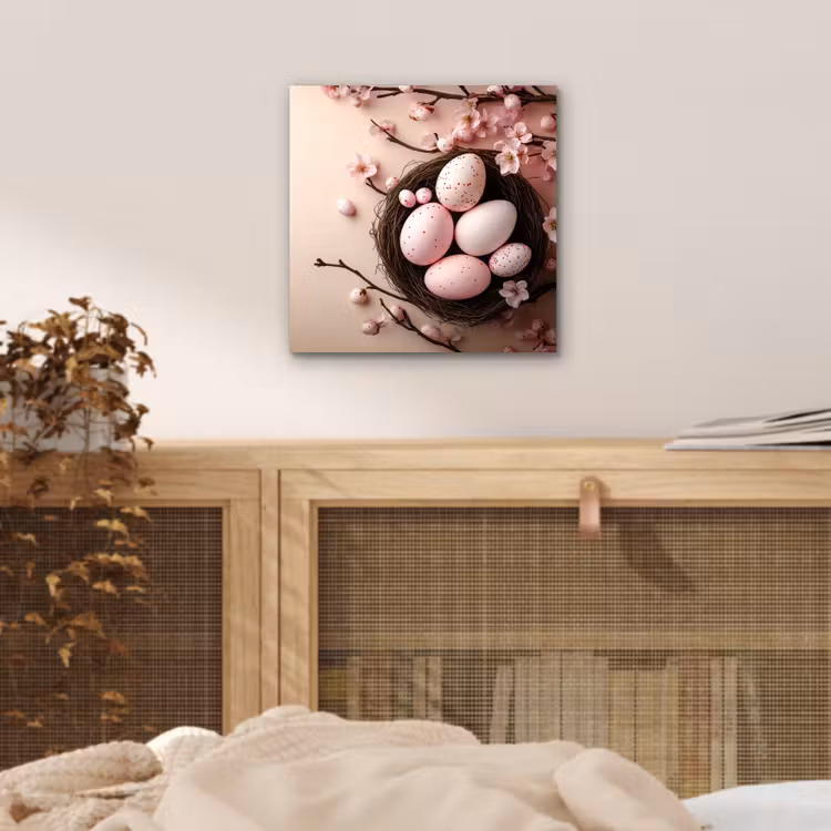 Aluminium Bilder - Rosa - Blüten - Eier — 4