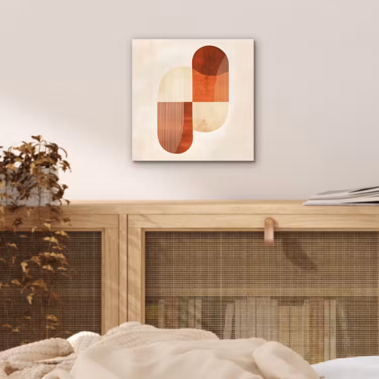 Alu-Dibond-Bild - Bögen - Beige - Formen — 4