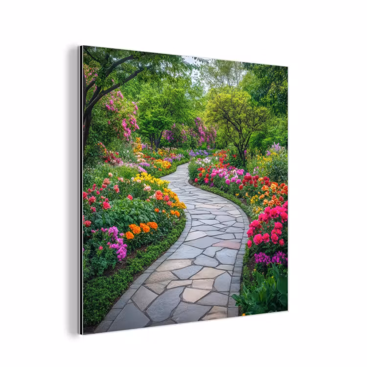 Alu-Dibond-Bild - Park - Blumen - Garten — 1