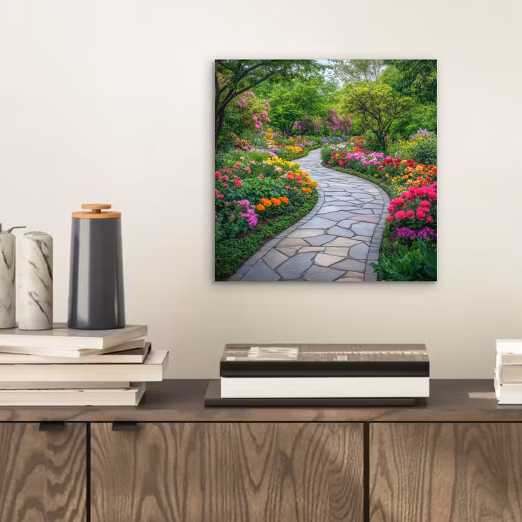 Alu-Dibond-Bild - Park - Blumen - Garten — 2