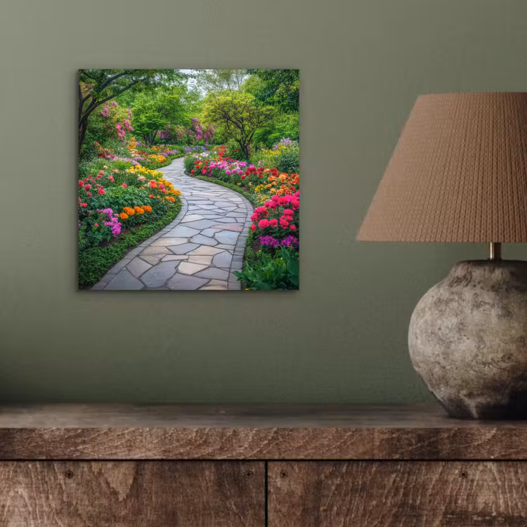 Alu-Dibond-Bild - Park - Blumen - Garten — 3