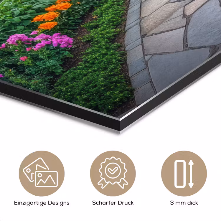 Alu-Dibond-Bild - Park - Blumen - Garten — 7