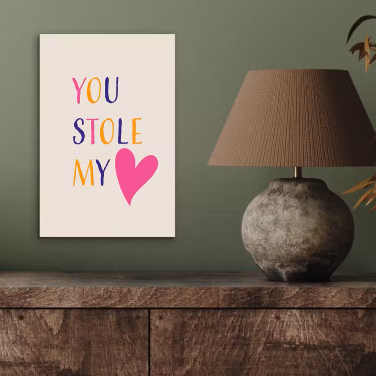 Alu-Dibond-Bild - Herz - Valentinstag - Text — 3