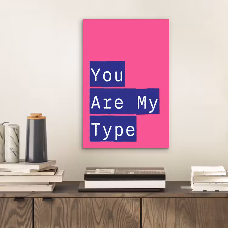 Alu-Dibond-Bild - Valentinstag - Text - Liebe — 2