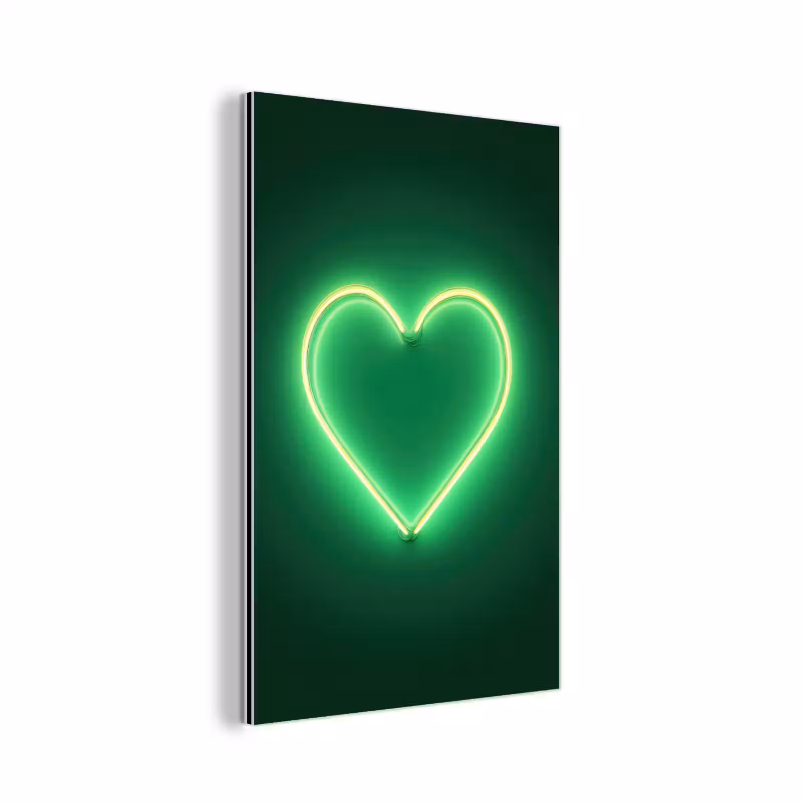 Alu-Dibond-Bild - Neon - Grün - Hell — 1