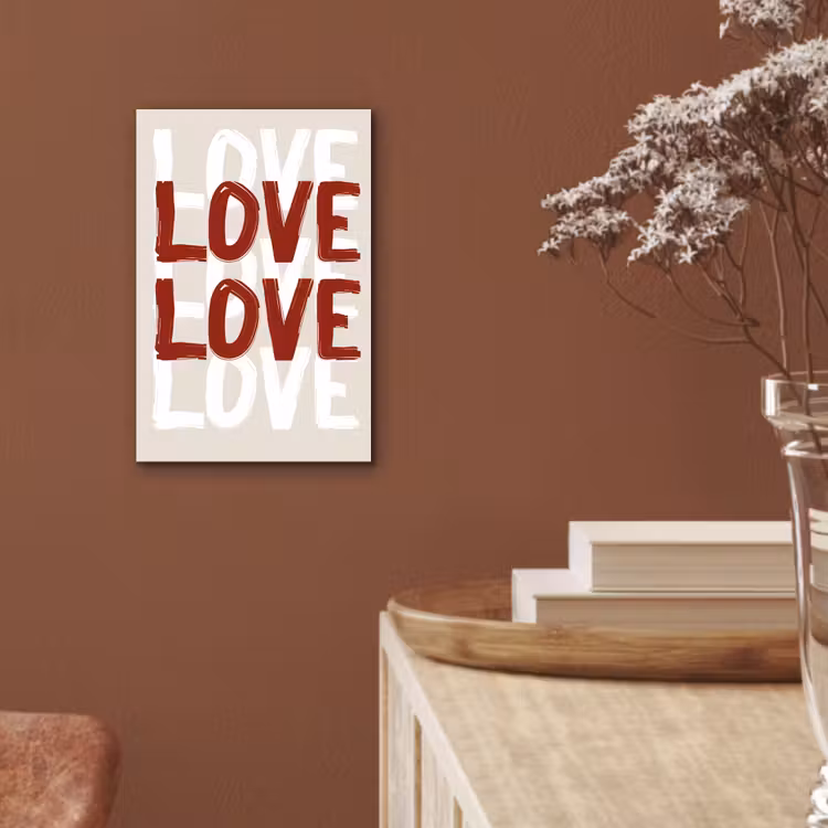 Alu-Dibond-Bild - Liebe - Rot - Text — 5