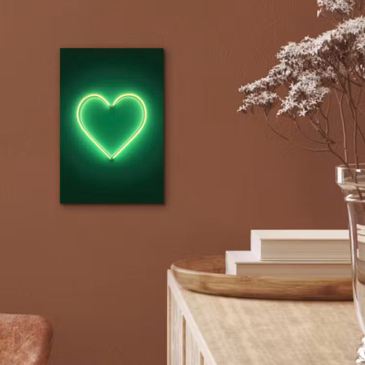 Alu-Dibond-Bild - Neon - Grün - Hell — 5