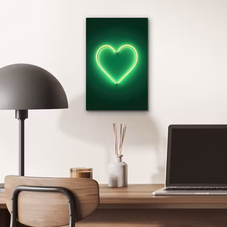Alu-Dibond-Bild - Neon - Grün - Hell — 6
