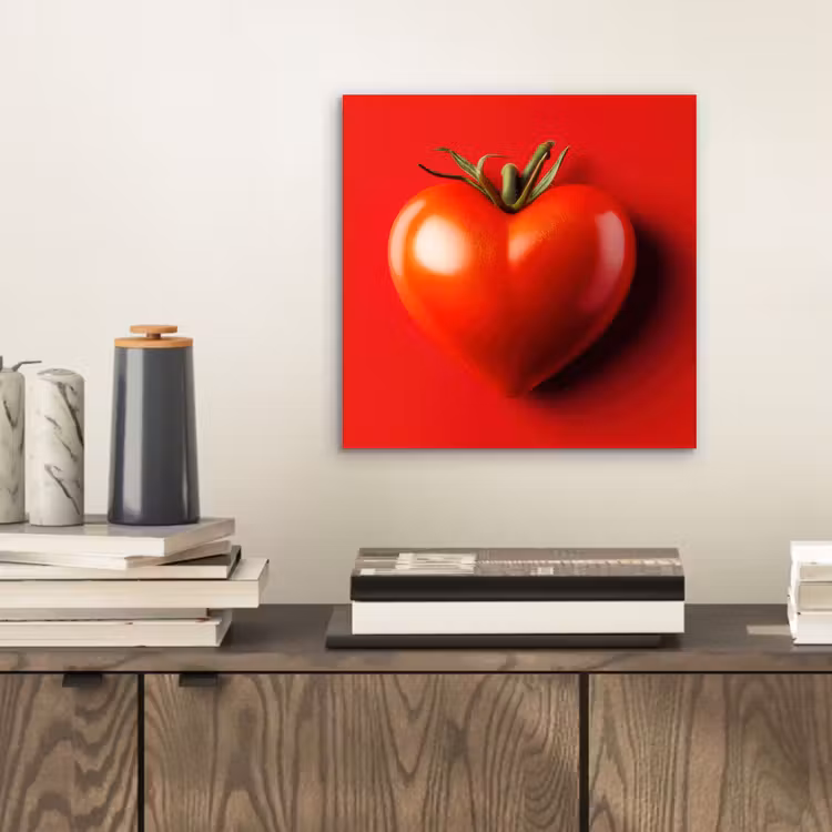 Alu-Dibond-Bild - Tomate - Rot - Herz — 2