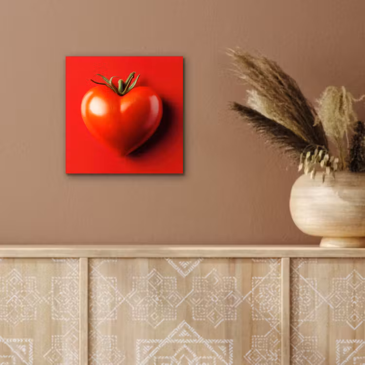 Alu-Dibond-Bild - Tomate - Rot - Herz — 5