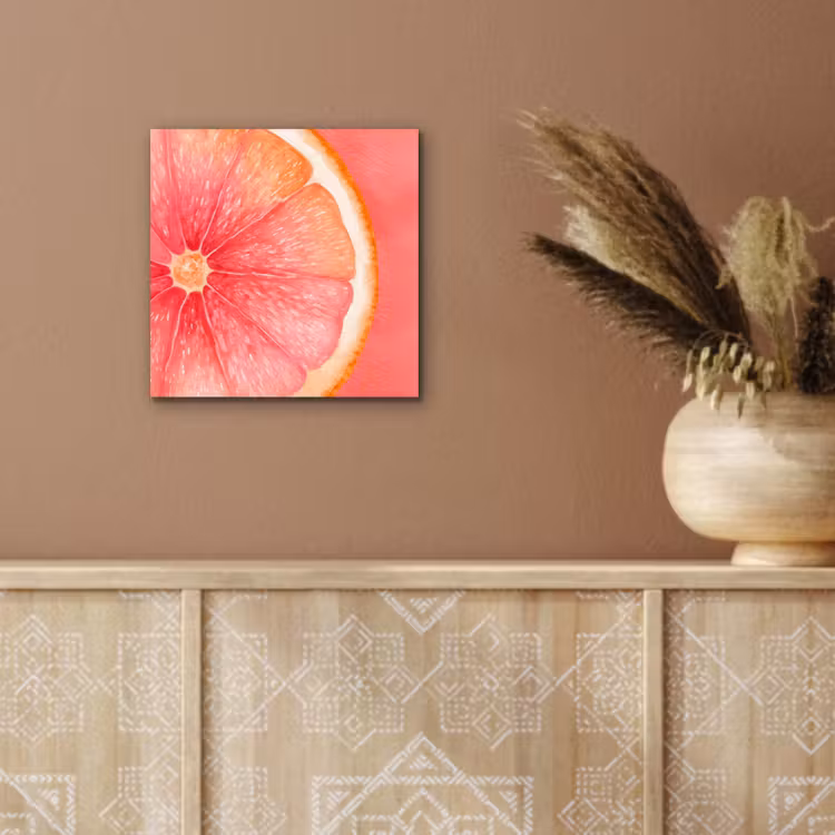 Alu-Dibond-Bild - Grapefruit - Rosa - Lebendig — 5