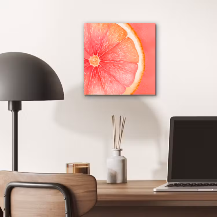 Alu-Dibond-Bild - Grapefruit - Rosa - Lebendig — 6