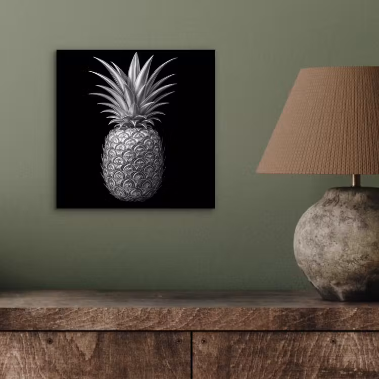 Alu-Dibond-Bild - Ananas - Detailliert - Blätter — 3