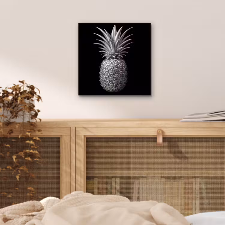 Alu-Dibond-Bild - Ananas - Detailliert - Blätter — 4
