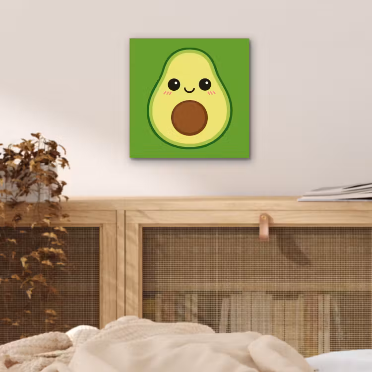 Alu-Dibond-Bild - Avocado - Grün - Verspielt — 4
