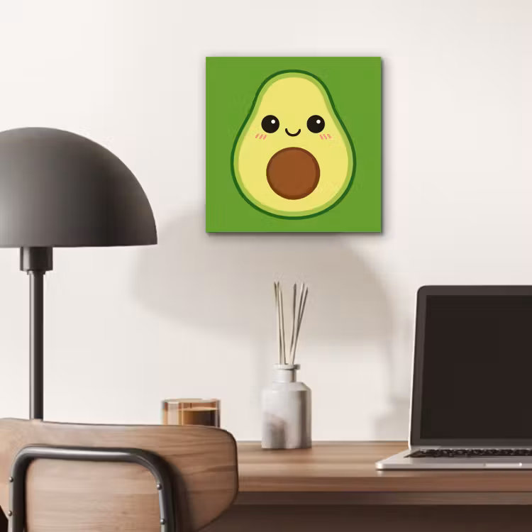 Alu-Dibond-Bild - Avocado - Grün - Verspielt — 6