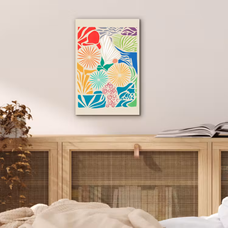 Alu-Dibond-Bild - Bunt - Abstrakt - Muster — 4