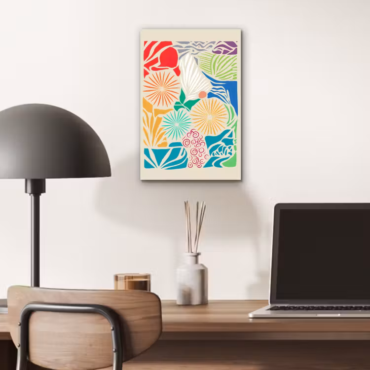 Alu-Dibond-Bild - Bunt - Abstrakt - Muster — 6