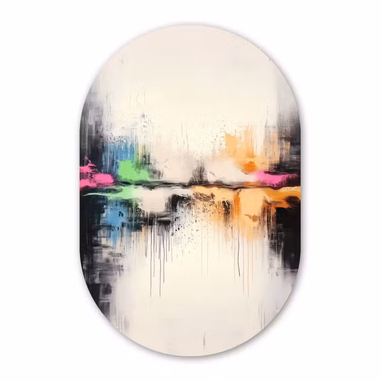 Forexbild Oval - Abstrakt - Farbexplosion - Landschaft — 1