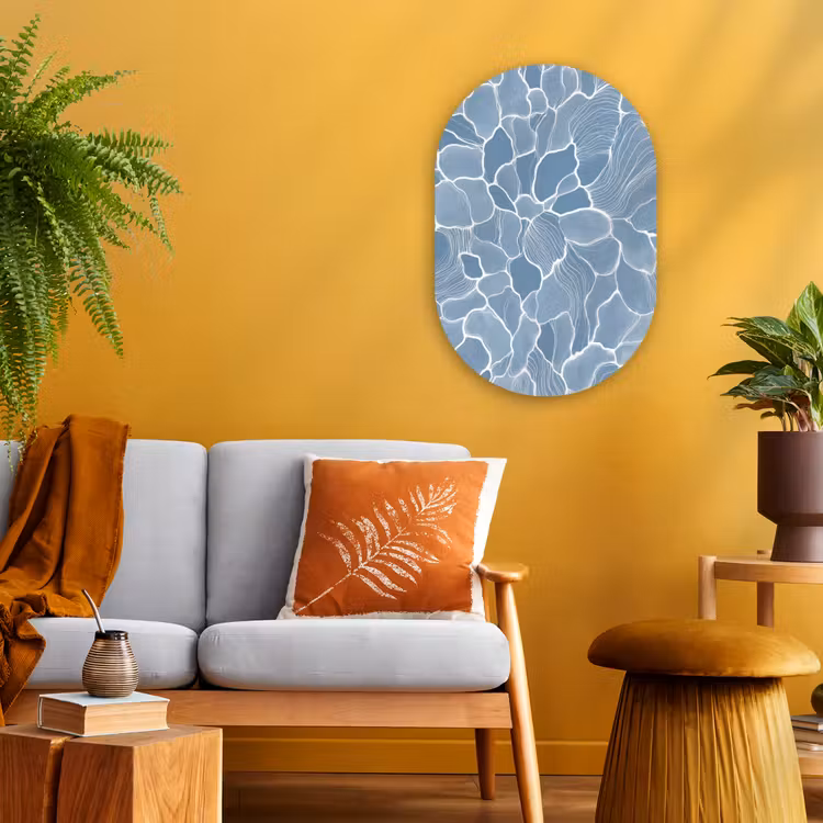 Forexbild Oval - Abstrakt - Blau - Blätter — 2