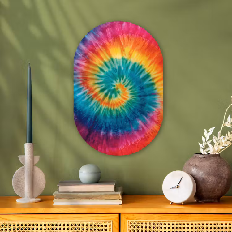Forexbild Oval - Regenbogenfarben - Krawattenfärbung - — 3