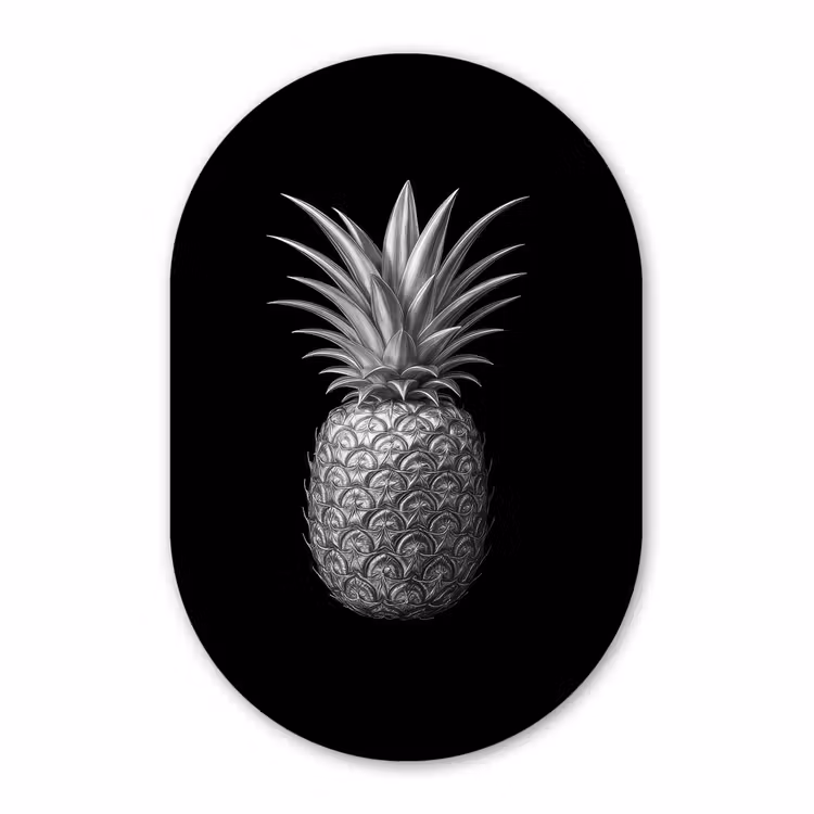 Forexbild Oval - Ananas - Detailliert - Blätter — 1