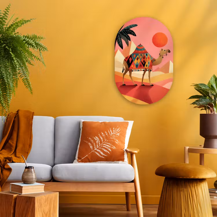 Forexbild Oval - Kamel - Pyramiden - Rote Sonne — 2