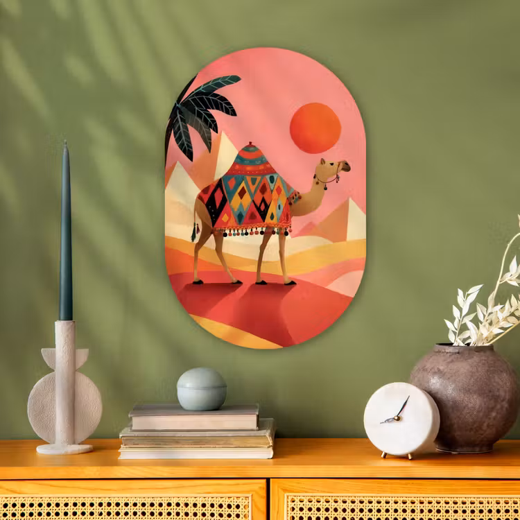 Forexbild Oval - Kamel - Pyramiden - Rote Sonne — 3
