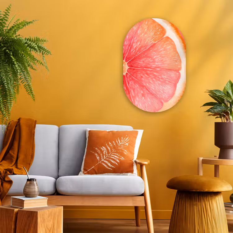 Forexbild Oval - Grapefruit - Rosa - Lebendig — 2