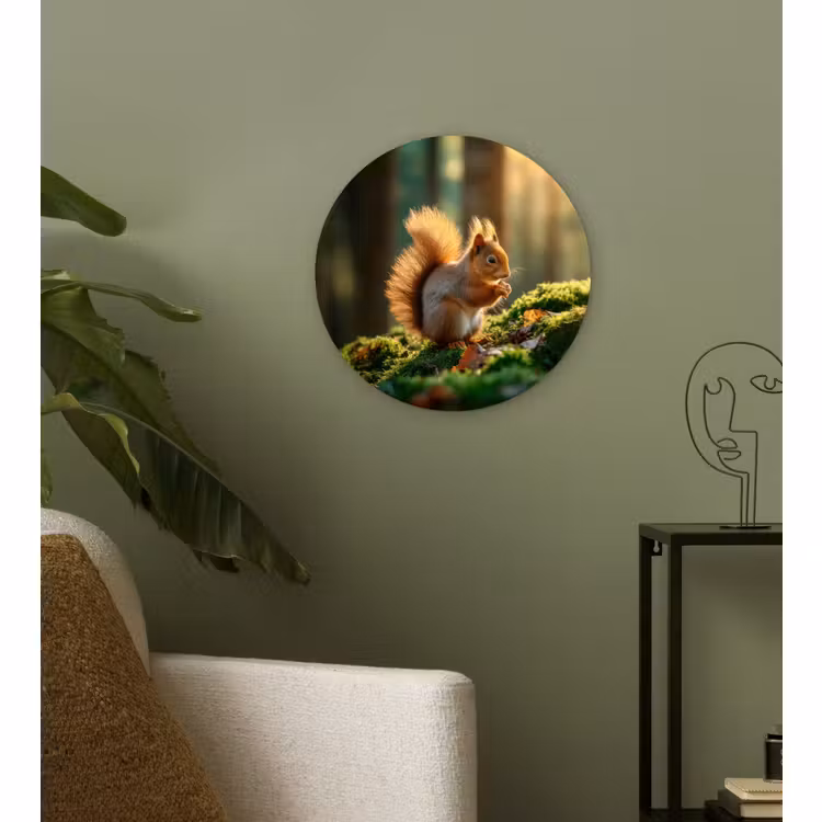 Forexbild Rund - Eichhörnchen - Nuss - Gras — 3