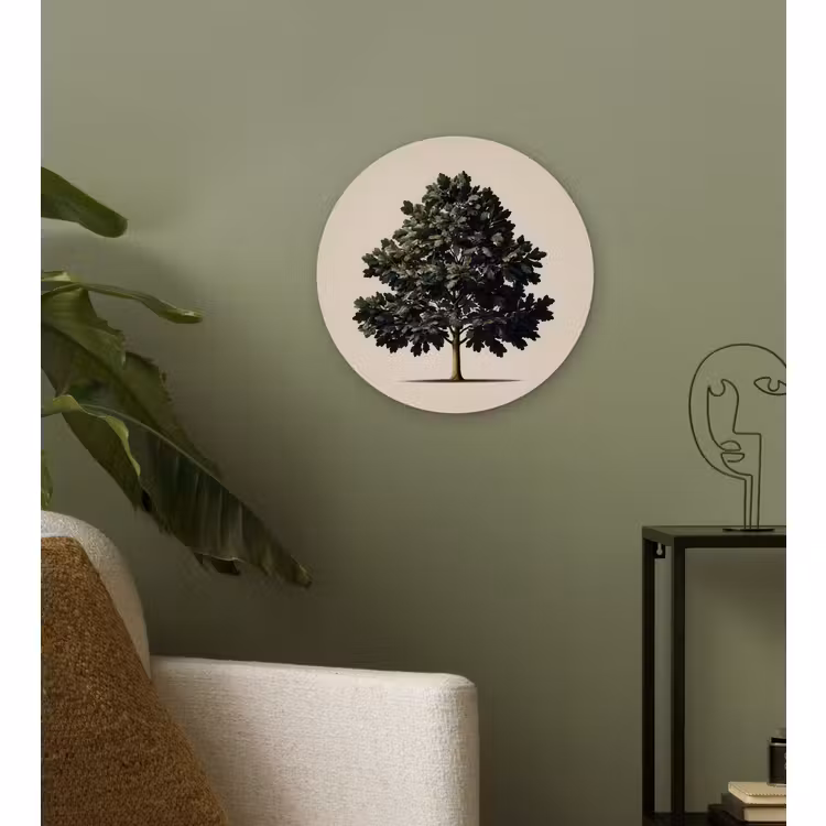 Forexbild Rund - Eichenbaum - Schatten - Glatt — 3