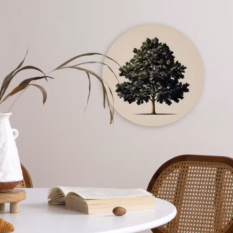 Forexbild Rund - Eichenbaum - Schatten - Glatt — 4