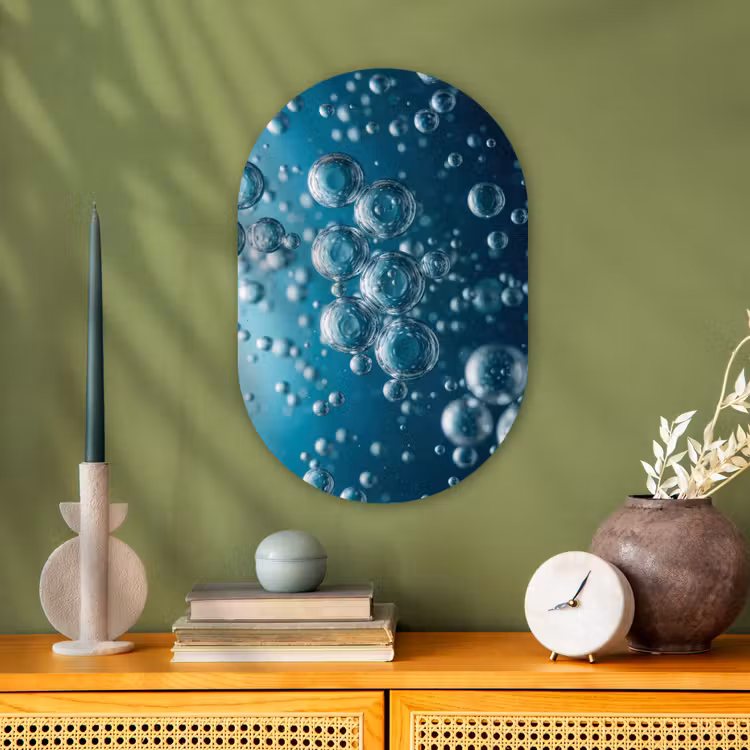 Forexbild Oval - Luftblasen - Dynamisch - Blau — 3