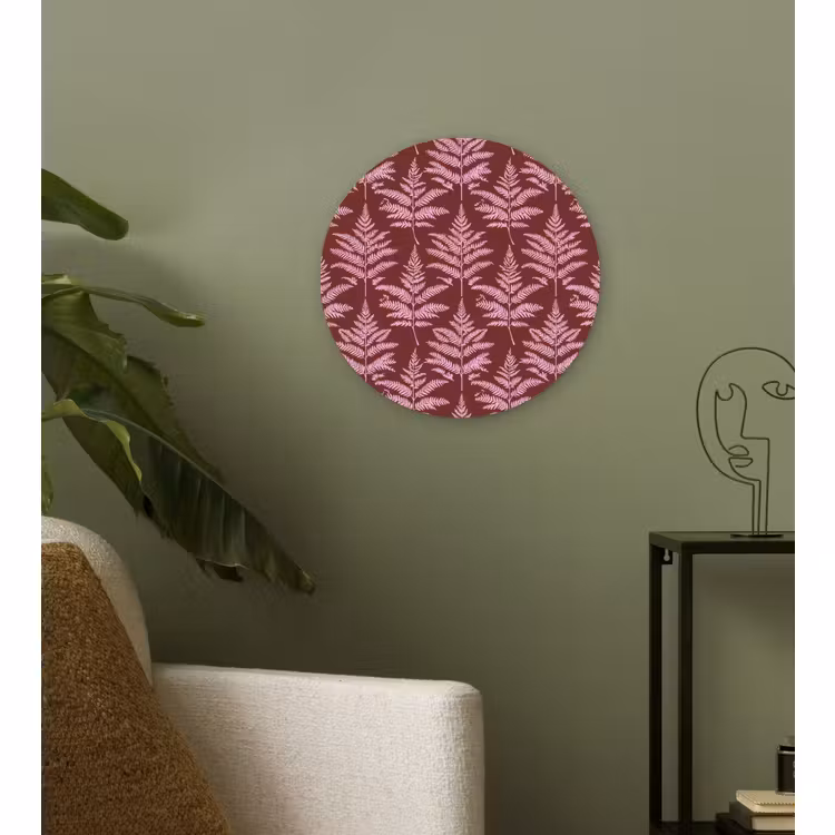 Forexbild Rund - Blatt - Muster - Lila — 3