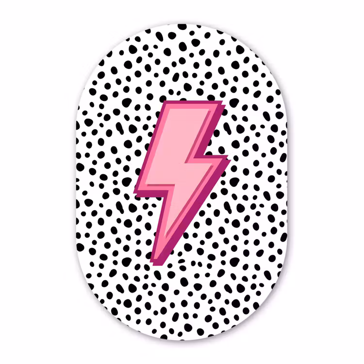 Forexbild Oval - Blitz - Rosa - Punkte — 1