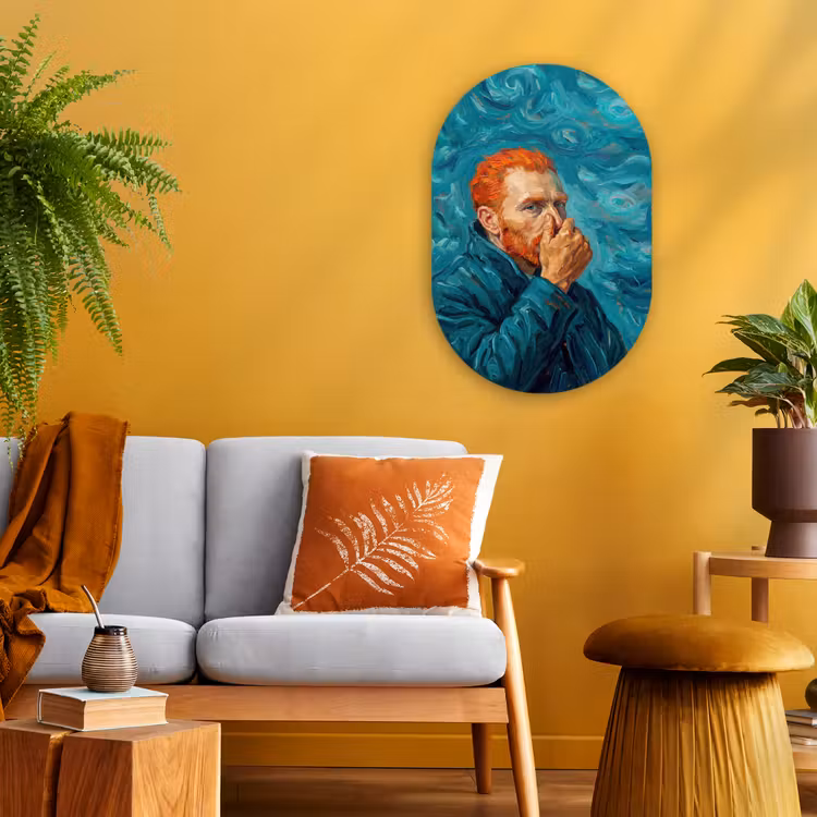 Forexbild Oval - Hochformat - Klassisch - Blau — 2