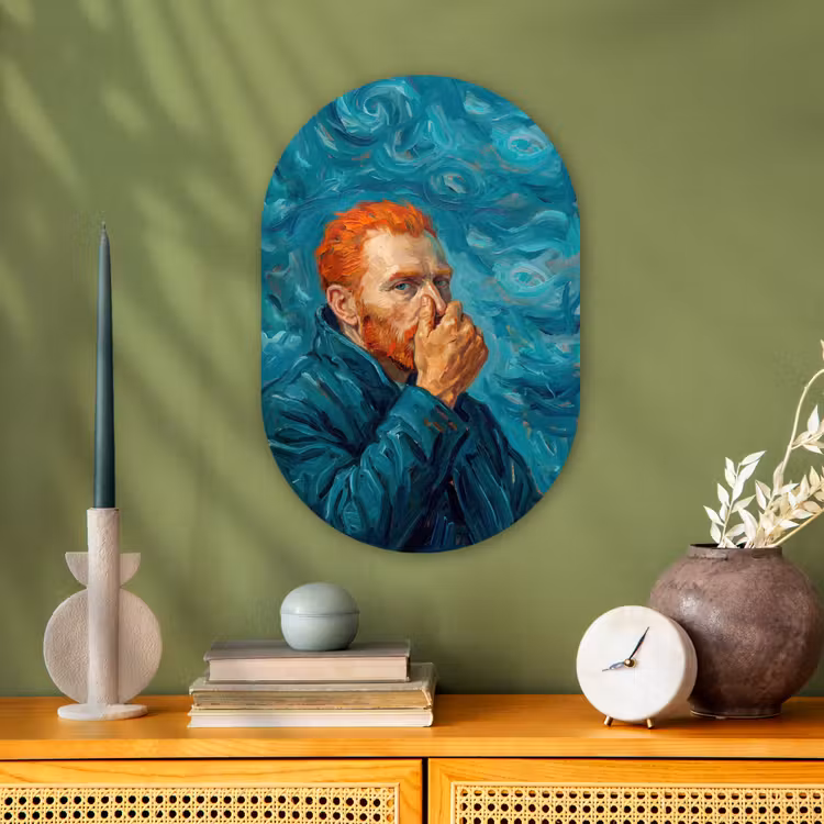 Forexbild Oval - Hochformat - Klassisch - Blau — 3