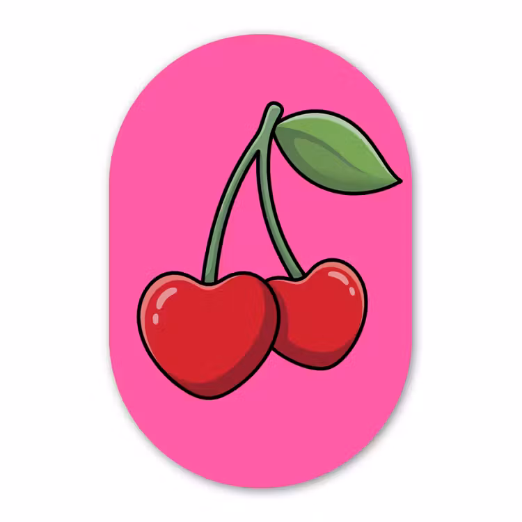Forexbild Oval - Kirsche - Rosa - Obst — 1