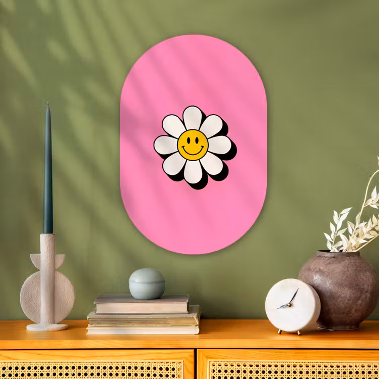 Forexbild Oval - Smiley - Blume - Rosa — 3