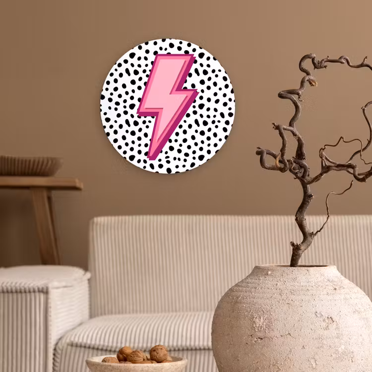 Forexbild Rund - Blitz - Rosa - Punkte — 2